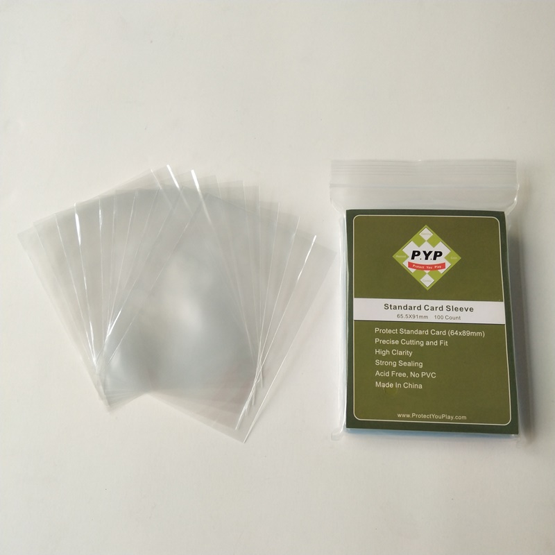 Crystal Clear Pro-fit Standardkort ärm 63,5x88mm brädspel ärmar