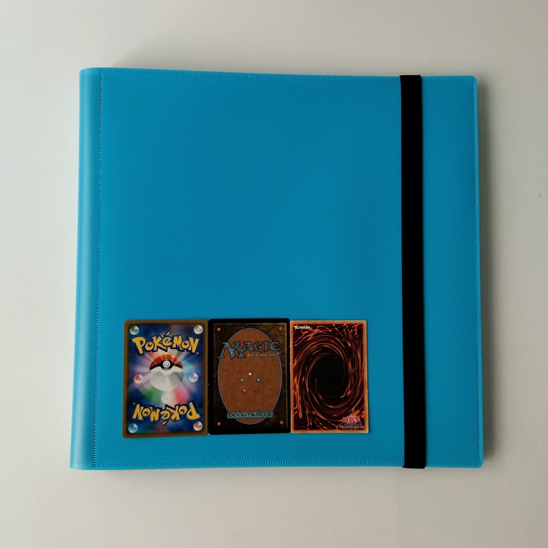 Blue Color 12 Pocket Collectors Portfolio Album för basebollkort