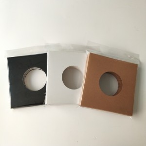 7 tum 45 varv / min 350 gsm brun kartongskivajacka med hål