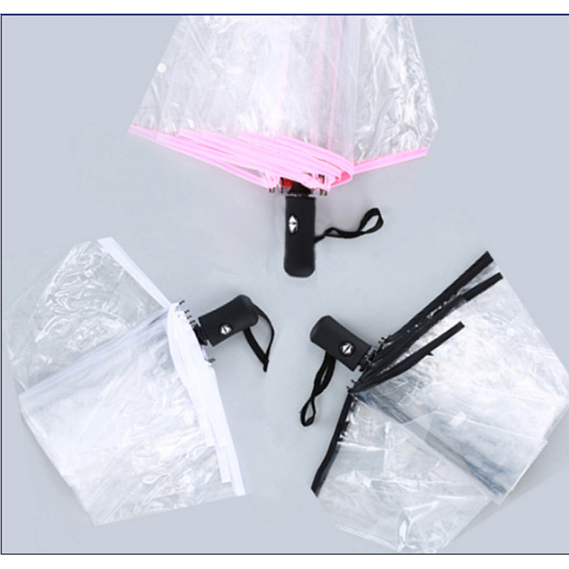 POE Paraplyklart material med autoöppning och autostängningsfunktion 3-fold paraply