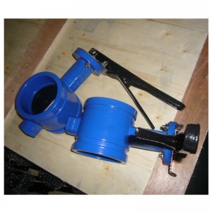 Spårad fjärilsventil