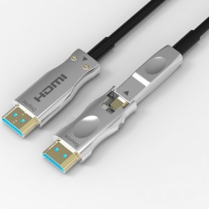 Löstagbar anslutningskabel 3D 4k 60HZ Hdmi Fiber Optic kabel 10-100m