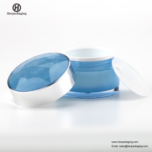 HXL212C Rundt tom kosmetisk burk Dubbel väggbehållare Hudvårdskanna