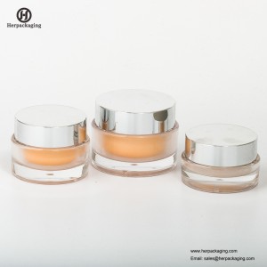 HXL213A lyxig rund akryl kosmetisk burk