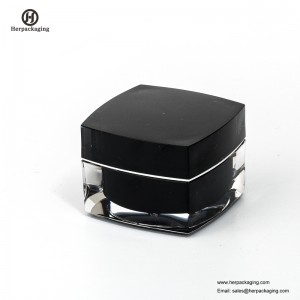 HXL214 Rund Tom Kosmetisk burk Dubbelväggsbehållare Hudvårdskanna