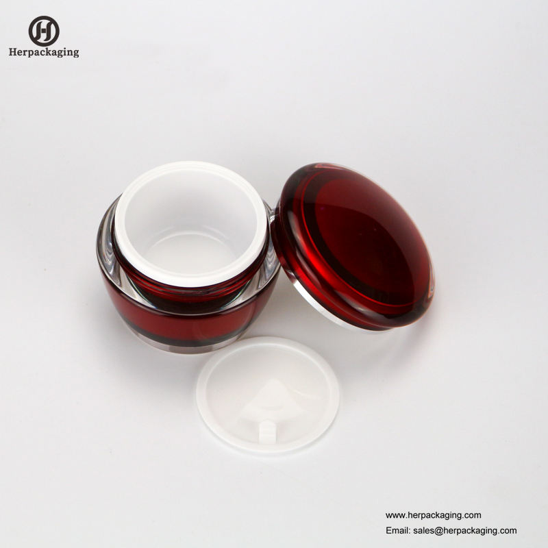 HXL224 Round Empty Cosmetic Jar Double Wall Container Hudvårdskanna