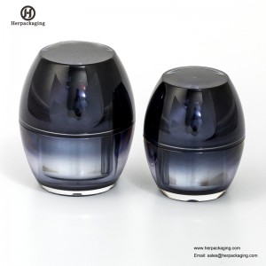 HXL232 Rund Tom Kosmetisk burk Dubbelväggsbehållare Hudvårdskanna