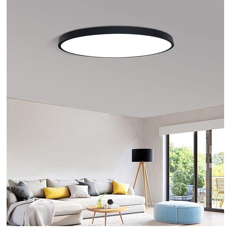 LED modern akryllegering rund 5 cm supertunna LED-lampa.LED-ljus.Taklampor.LED-taklampa. Taklampa för foajé sovrum