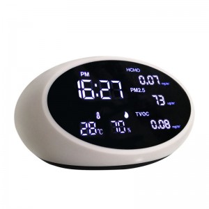 Dienmern PM2.5 Luftdetektor PM 10 Luftkvalitetsmonitor Gasanalysator PM 1.0 Detektor med TVOC AQI HCHO inomhus inomhus