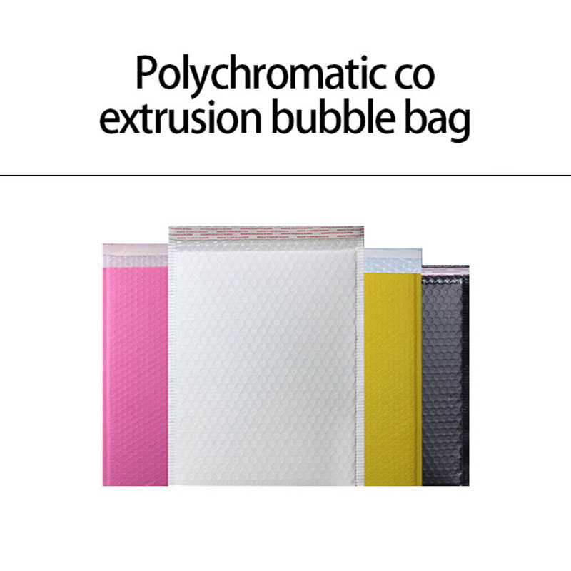 Skräddarsydd tryckt plastförpackning Bubble kuvertRosa guldbubbla Poly Mailer Bag