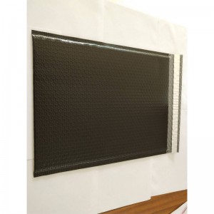 Anpassad svart plastlogo utskrift skjutreglaget bubbla väska zip lock