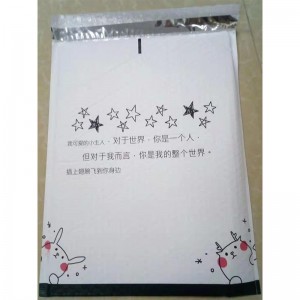 miljövänlig skräddarsydd logotypdesign självtätande självhäftande pink liten bubbla mailers kuvert vadderade