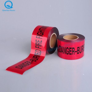 Australisk aluminiumfolie begravd STORMWATER underjordisk varningstejp; SEWER Underground Warning Tape; Brandbekämpning Underjordisk varningstejp