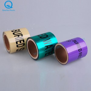 AL Fiberoptisk kabel nedanför detekterbar barrikadtejp / varningstejp