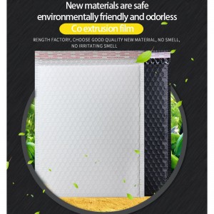 anpassad tryckt stötsäker vit bubbla mailers vadderade frakt kuvert plastförpackning påse