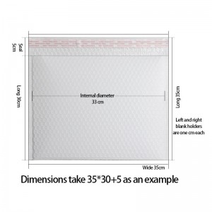 Grönsaker vit kraft luft bubbla kuvert mailer väska