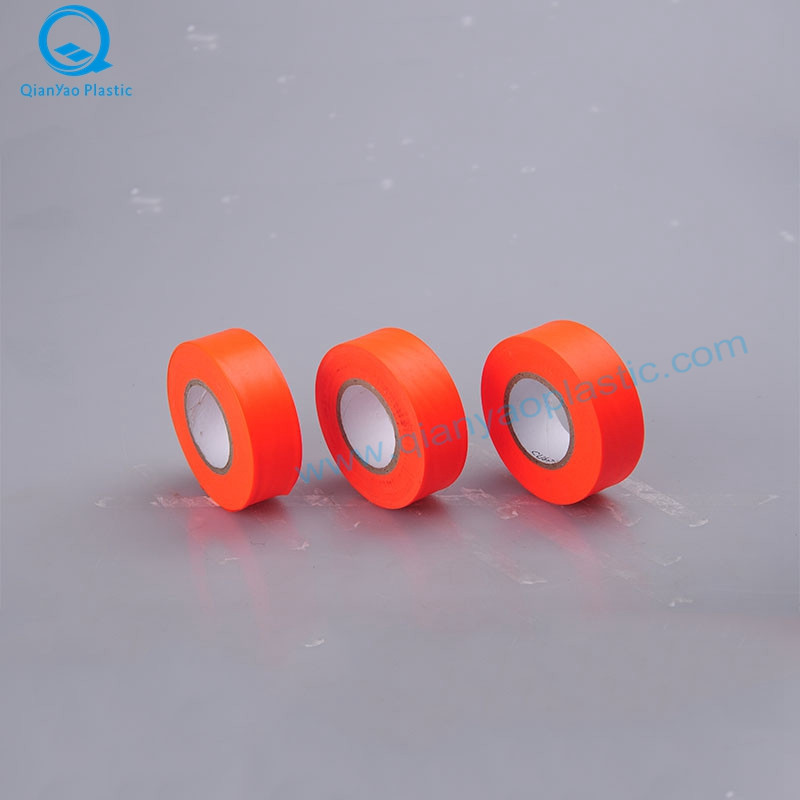 1-3 / 16'X150 '/ 300' Kanada Orange / Pink PVC icke-präglad flaggband