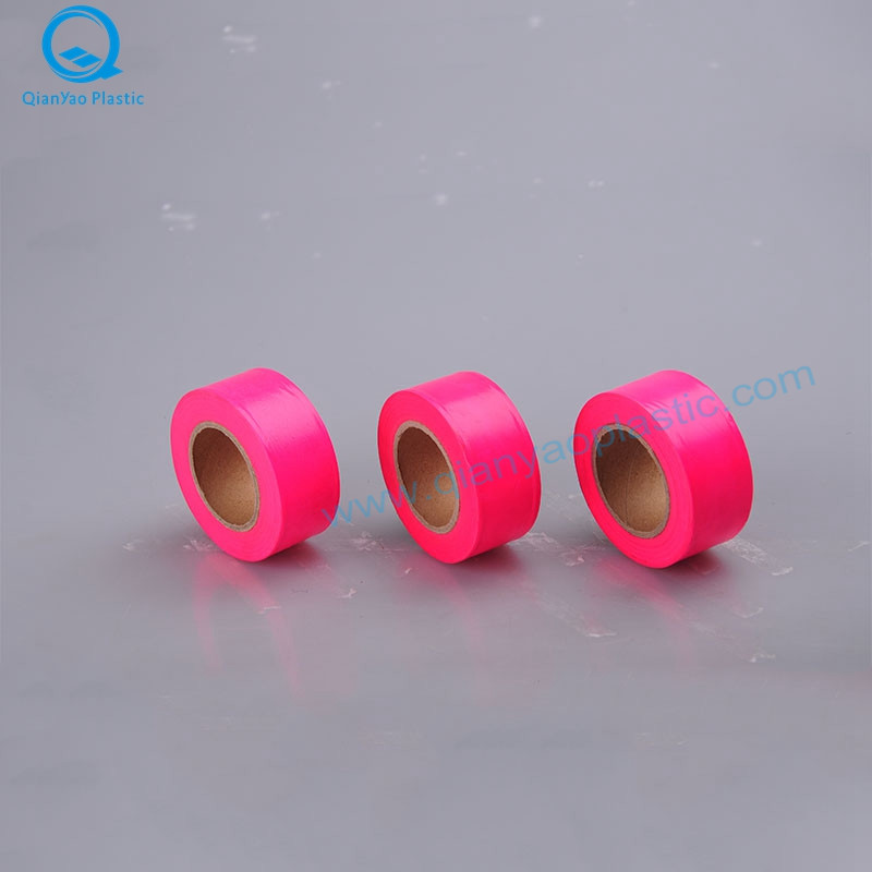 1-3 / 16'X150 '/ 300' Kanada Orange / Pink PVC icke-präglad flaggband