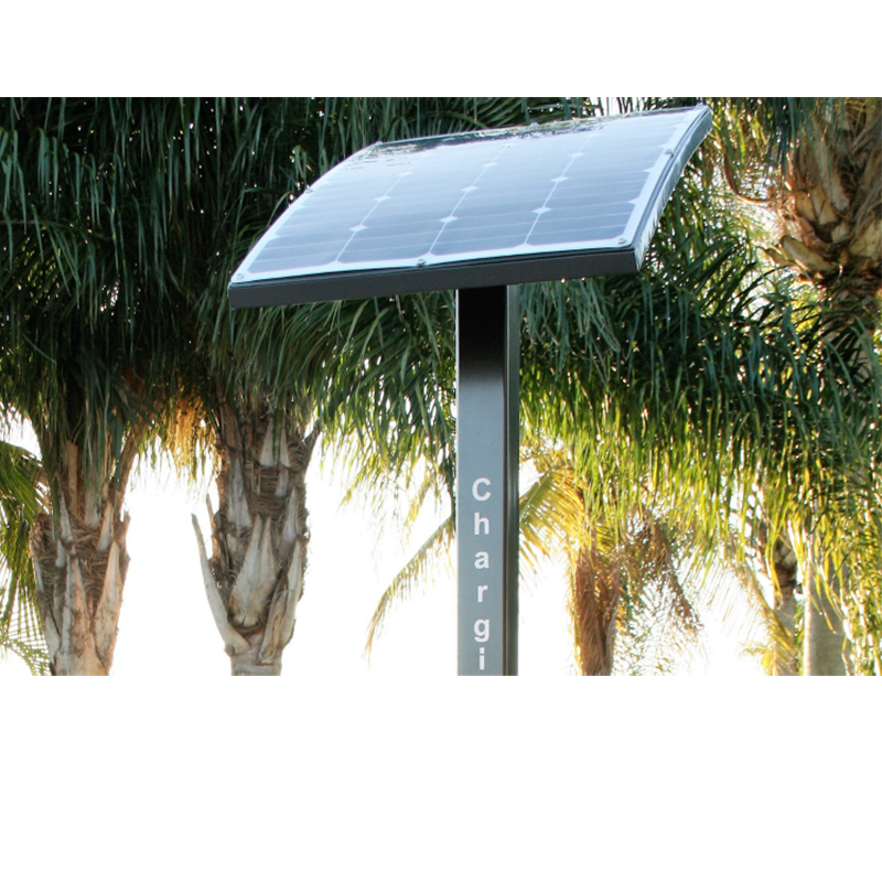 Solar Power Cell Phone Charging Station Anpassad design Välkommen