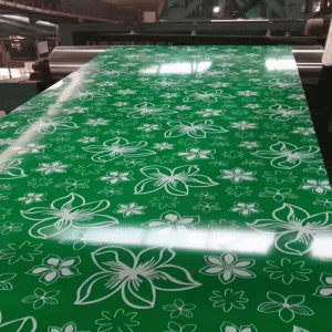 Färg aluminiumplatta