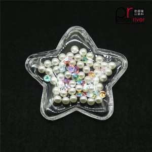 stjärna 3D-plast PVC-lapp