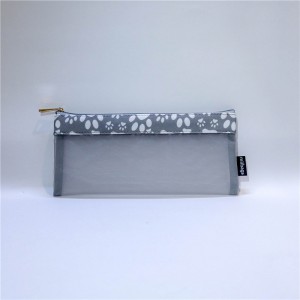 Ny pennaväska med dragkedja i nylon med kreativa enkla söta pennfodral