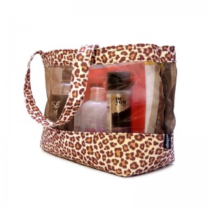 Högkvalitativt anpassad logo Nylon Mesh-tygväskor