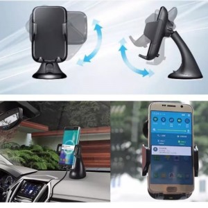 2019 Nyaste design Snabb billaddning Trådlös biltelefonladdare Gravity induktionstelefonhållare anpassningsbar med alla QI-enheter