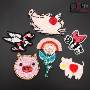 Miljövänliga pärlor Animal Dragonfly pegasus broderad lapp anpassad