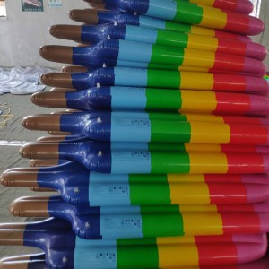Uppblåsbara Rainbow Popsicle Pool Float / Pool Lounge