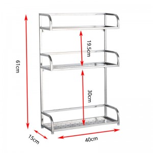 Kryddställ i rostfritt stål, knivhållare, förvaringsställ