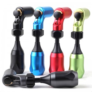 Rotary Machine Gun Shader Liner L Shape Strong Power Aluminium Alloy Body Art Permanent smink för Tattoo Needles Power Supply