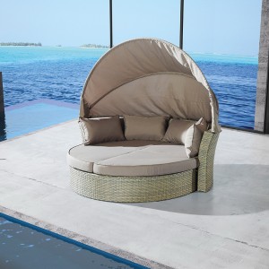 Rund Sun Angel Face Portable Beach Folding Outdoor Sunbed