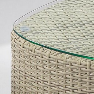 Liten 2-sits hörn Rotting Garden Sofa Set