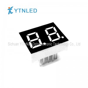 0,4 tum 2-siffrig röd 7 Segment LED-display, digitalt rör