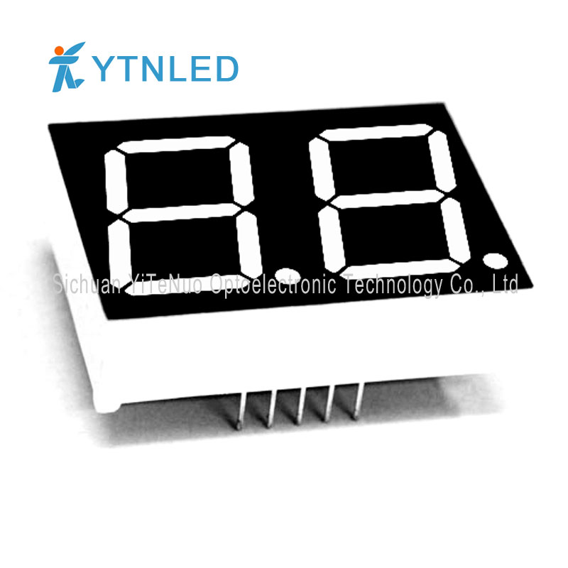 0,8 tum 2-siffrig röd 7 Segments LED-display, digitalt rör