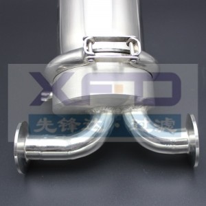 Rostfritt stålfilterhöljen