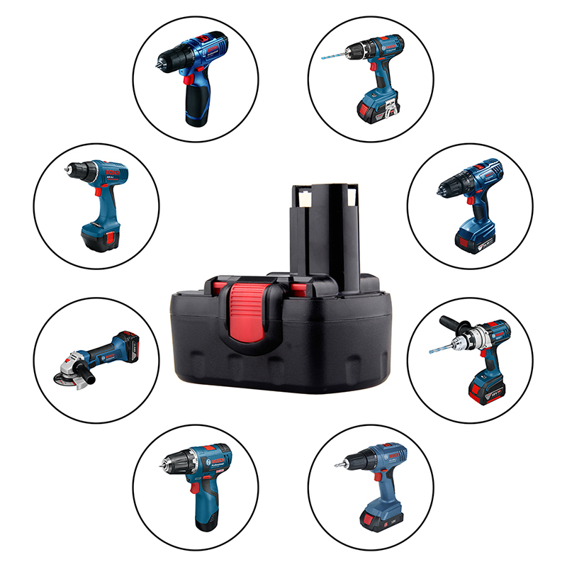 BAT160, BAT180, BAT181 Bosch Tools Batteridrivna 18V 1700mAh Ni-Cd-batteripaket