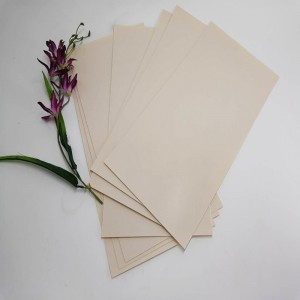 Högkvalitativ 0,5 mm aprikosfärg Stabil PET plastpolyesterplåt för möbler