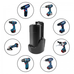 Li-ion 2000mAh 10,8V BAT411, BAT412, BAT413, 2 607 336 996 Bosch Byte Batterier Elverktyg