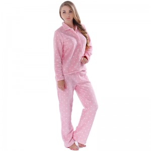 Kvinnor Printed Fleece Adult Pajama