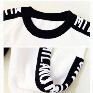 Nykomst Woolen Tjock Varm Vintertröja Computer Knitted Smoking Cow Pullover