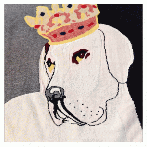 Custom Logo Lös American European Size Crown Dog Kvinnors Pullover Tröja Klänning