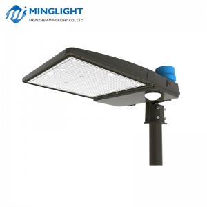 ETL DLC premium 300W led parkeringsplats skobox ljus Dusk-till-Dawn poljus
