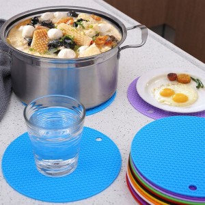 fashionabla pats Durable Silicone Drink Coasters gummi dryck mattor