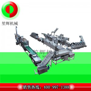 Storskalig pommes frites produktionslinje