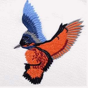 Skräddarsydda Ladies Knitwear Broderade Bird Crew Neck Sweater Pullover