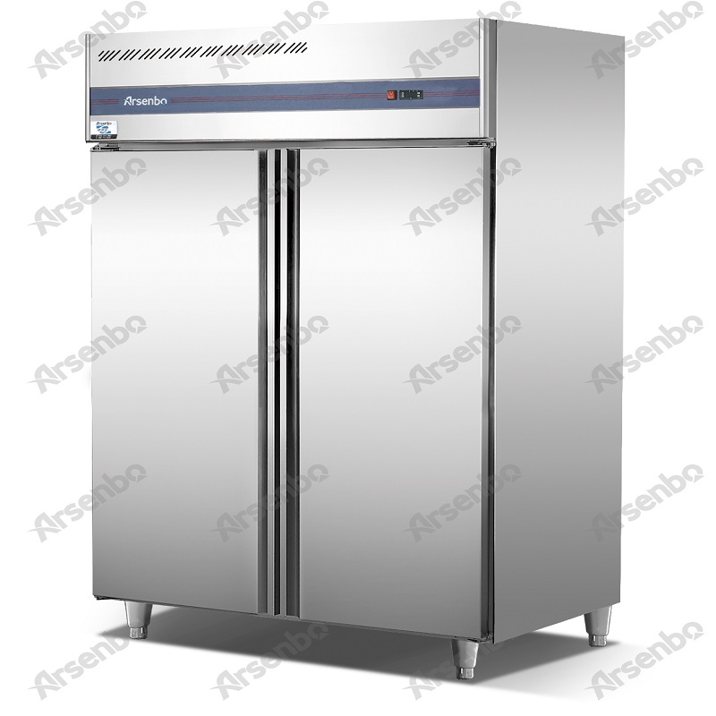 Högsta upprätt kommersiellt kylskåp och frys lämplig för GN-pannor