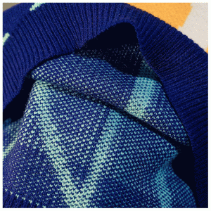 Anpassad Damkläder Löst Brev Jacquard Stickat tröja