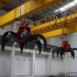 Dubbla Girder Kran med grepp